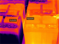 电池仓热成像应用
